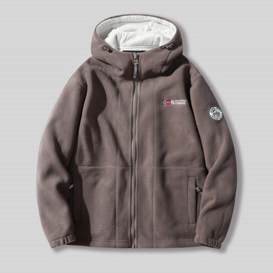 ⏳LIMITED SALE 49% OFF🎁Men's Double-Faced Faux Fleece Warm Hooded Jacket