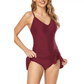 🩱Women's Tummy Control Slim Fit Plus Size One Piece Swimsuit.