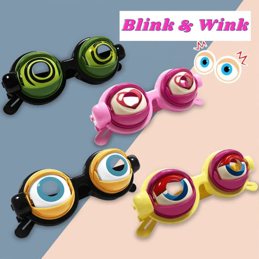 👀Blink & Wink Novelty Glasses - The Ultimate Selfie Accessory!
