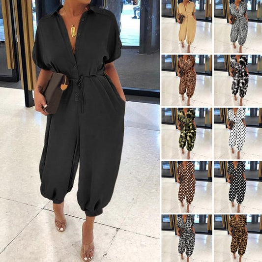 🔥BIG SALE - 49% OFF🔥FASHION PLUS SIZE Casual Pocket Jumpsuit