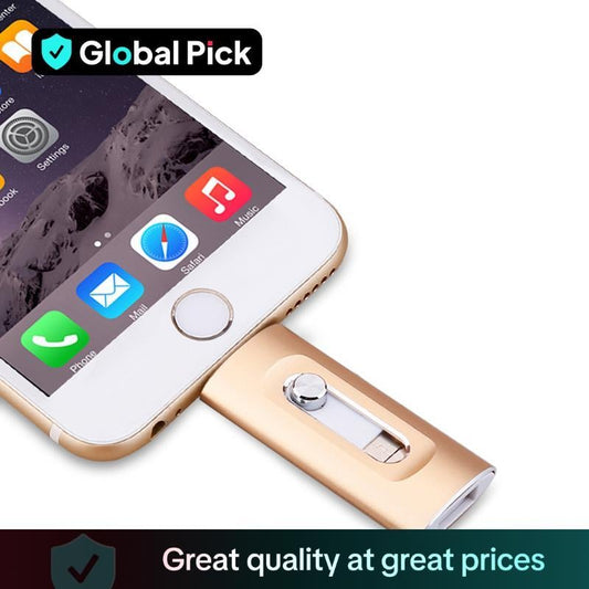 🏆Last Day Special Price £9.99⚡3 in 1 Flash Drive, Portable High Speed USB 3.0 Memory Storage