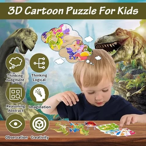 🔥Last Day 49% OFF - Educational 3D Cartoon Puzzle