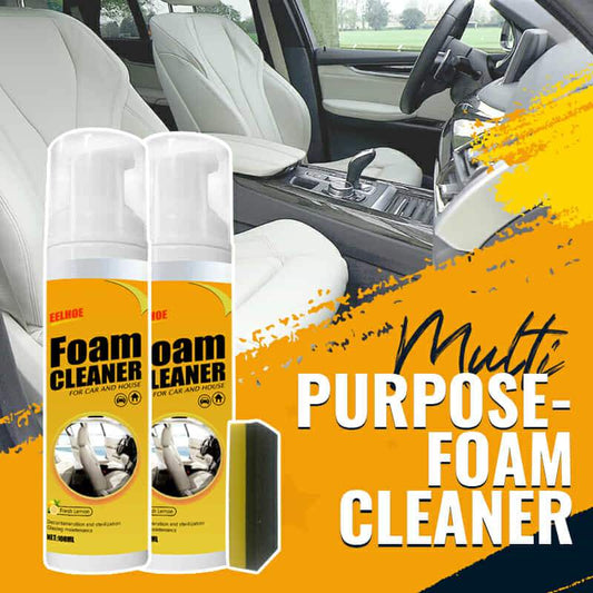 🔥Hot-selling!Limited time offer for two days🔥- Car Magic Foam Cleaner+Sponge Brush