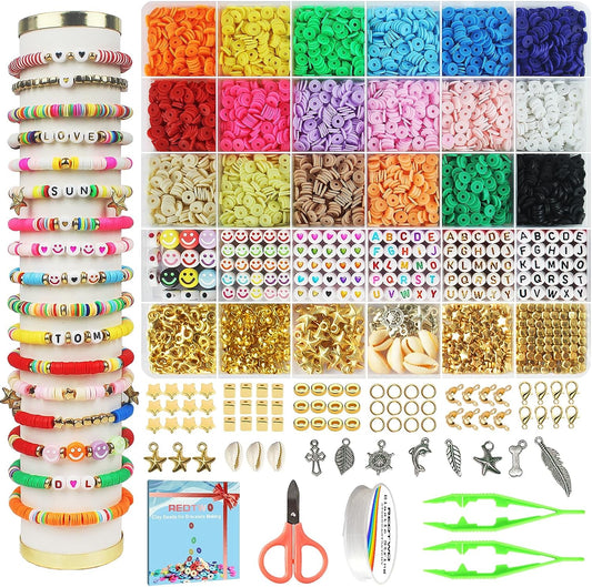 Early Christmas Sale- 49% OFF🎁 - Clay Beads Bracelet Making Kit