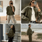 🎁Last Day 49% OFF🔥Trendy Autumn Military Short Jacket for Women