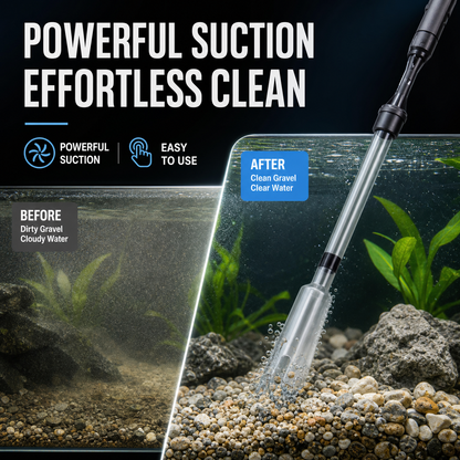 50% off 🔥 Electric Aquarium Gravel Cleaner