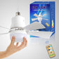 ⏳LAST DAY SALE 60% OFF🔥40W LED Ceiling Fan Light – 20.5” Ultra-Quiet with Remote 🎯 | E27 + FREE B22 Adapter 🔌 | For Bedroom 😴, Kitchen 👩‍🍳 & Garage 🛠️ – UK Ready! 🇬🇧