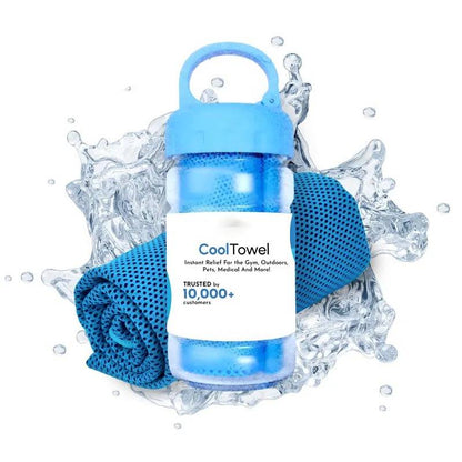 ⏰Summer Sale Buy 1 Get 1 Free❄💦Cold Sweat Towel You Can Use Anywhere, Anytime! Reusable Soft Absorbent Cooling Portable– UK Ready! 🇬🇧
