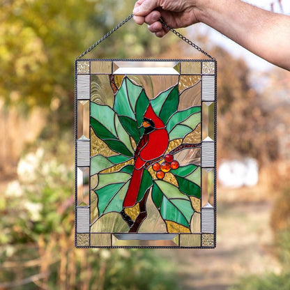 🎉 Last Day Promotion-49% OFF 🎉-Cardinal Stained Glass Window Panel