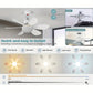 ⏳LAST DAY SALE 60% OFF🔥40W LED Ceiling Fan Light – 20.5” Ultra-Quiet with Remote 🎯 | E27 + FREE B22 Adapter 🔌 | For Bedroom 😴, Kitchen 👩‍🍳 & Garage 🛠️ – UK Ready! 🇬🇧