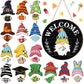 🌟Season Promotion Only ￡9.99🌟Your Year-Round Festival of Creativity!🎄Interchangeable Wooden Gnome Welcome Sign🎈
