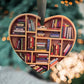 📚Christmas Sale 49% Off📖Book Lovers Heart Ornament