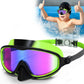 🔥EASTER GIFT – ONLY £9.99!!🏆#1 Bestselling🏊‍♀️HD children's large frame waterproof and anti-fog swimming goggles