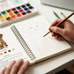 🔥Limited Time Special Price: ￡10.99!!🖼️Beginner-Friendly💕 Watercolor Workbook