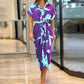 🔥SUMMER SALE 49% OFF💃Casual Lapel Neck Waist Print Shirt Dress