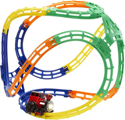 🎄EARLY CHRISTMAS SALE-49% OFF💝Adjustable Tracks Tumble Toy Train Set with Lights and Sound