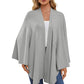 🎁LAST DAY 49% OFF-Elegant Shawl Wraps Soft Open Front Poncho Sweater