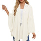 🎁LAST DAY 49% OFF-Elegant Shawl Wraps Soft Open Front Poncho Sweater