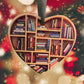 📚Christmas Sale 49% Off📖Book Lovers Heart Ornament