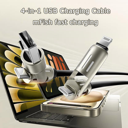 🔥Last Day 49% OFF🔥4-in-1 USB Charging Cable mFish fast charging 240W