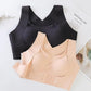 🎉LAST DAY SALE - 60% OFF⚡Easy Front‑Close Cross Back Posture Corrector Bra Wireless Full Support Comfort Bra