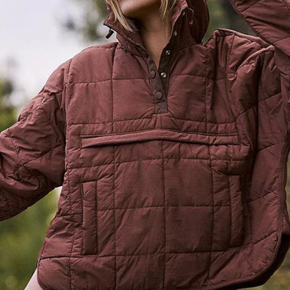 🔥Last Day Promotion 49% OFF -Women's Oversized Hooded Puffer Jacket Quilted Lightweight Padded Hoodies