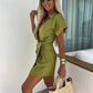 🔥2025 Hot Sale 🔥Women's Cotton Linen Sexy V Neck Romper