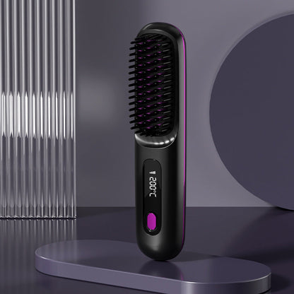 🔥Summer Hot Sale 49% Off🔥Wireless Ceramic Heating Hair Straightening Comb