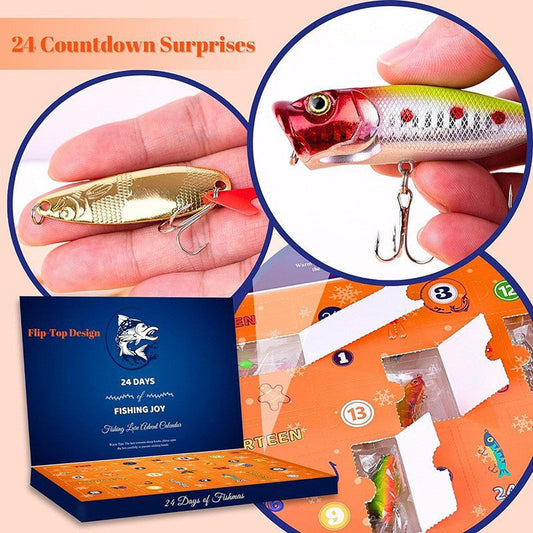 🎄Christmas Sale 49% OFF🎅Sturdy Realistic Fishing Lures with Advent Calendar Display Set