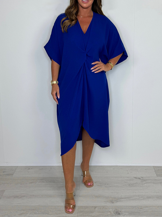 🌹Limited Sale 50% OFF💖Short Sleeve Maxi Dress With Knot Detail