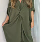 🌹Limited Sale 50% OFF💖Short Sleeve Maxi Dress With Knot Detail