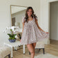 Women's Casual Square Neck Sleeveless Mini Dress