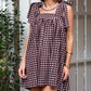 Women's Casual Square Neck Sleeveless Mini Dress