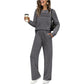 🔥LAST DAY 60% OFF!✨Women's Crew Neck Top & Drawstring Pants Set