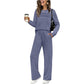 🔥LAST DAY 60% OFF!✨Women's Crew Neck Top & Drawstring Pants Set