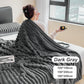 🎁LAST DAY SPECIAL PRICE: ￡10.99!!🎅Super Soft Fur Ribbed Fleece Throw Blanket⛄🔥
