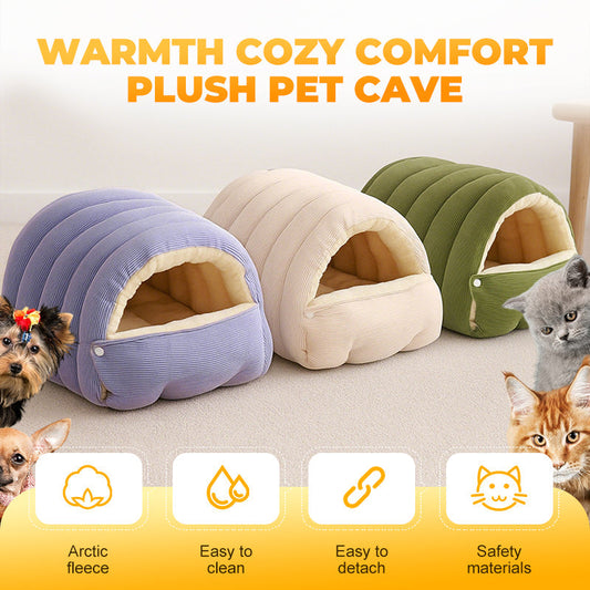 🐈Removable and Washable Winter Closed-off Pet Bed💝