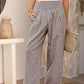 Women's High-Waist Gingham Wide-Leg Pants