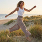 Women's High-Waist Gingham Wide-Leg Pants