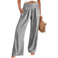 Women's High-Waist Gingham Wide-Leg Pants