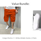 ⭐ Limited Time Deal -￡12.99!!🏆Men's Casual Cargo Shorts with Drawstring Waist