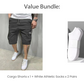 ⭐ Limited Time Deal -￡12.99!!🏆Men's Casual Cargo Shorts with Drawstring Waist