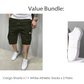 ⭐ Limited Time Deal -￡12.99!!🏆Men's Casual Cargo Shorts with Drawstring Waist