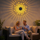 💡Last Week Sale Only £7.99!!💓Solar Mandala Wall Lights Outdoor, 7 Color Changing Waterproof Solar Fence Lights for Garden Patio Yard Backyard Decor🎁🏠