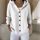 Women's Hooded Button-Up Knit Cardigan