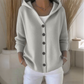 Women's Hooded Button-Up Knit Cardigan