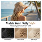 👒Summer Hot Sale☀️Women's Bowknot Wide Brim Sun Protective Hat