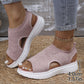⏳LAST DAY SALE ONLY ￡12.99!!💐 Women's Breathable Knit Platform Sandals – Air-permeable knit upper, cushioned sole & lightweight comfy summer footwear ✨