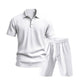 👕 LIMITED-TIME 50% OFF! 💥 Men's Casual Top & Shorts 2-Piece Set – Linen Blend, Lapel Collar, Elastic Waist ✨