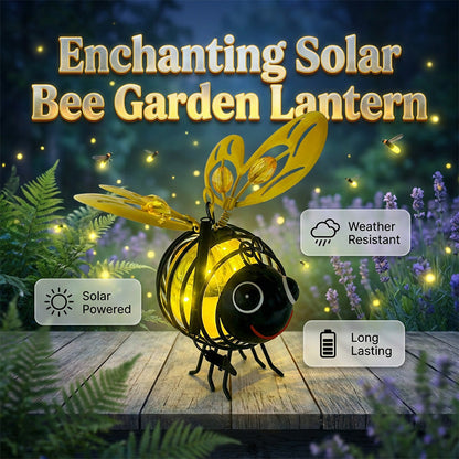 🌙 🐝Surprise Price: Only £10.99!!!🍃🪴Hanging Solar Bee Light – Warm Amber Glow, Flicker-Free, Perfect for Garden Parties, Camping, or Kids’ Rooms – Spread Joy Day and Night 🌞🌜
